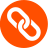 oranges Lagath Link-Symbol